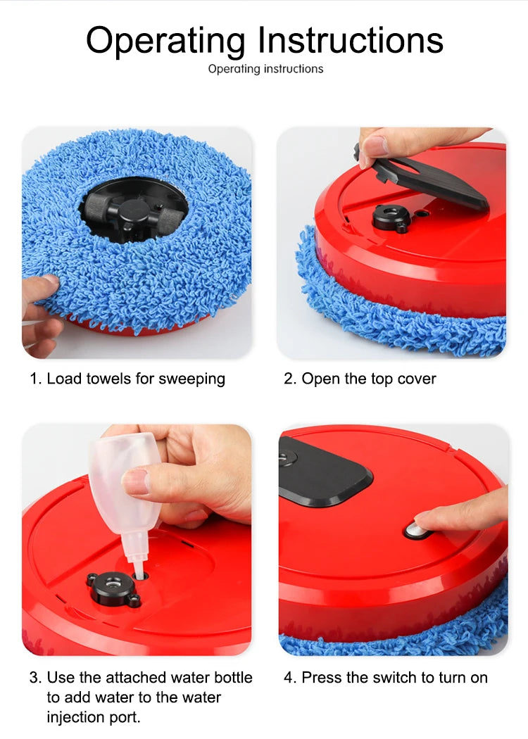 Smart Robot Vacuum Cleaner Multifunction Home Cleaning Sweeping Machine Rechargeable Wireless Smart Floor Machine Office Clean