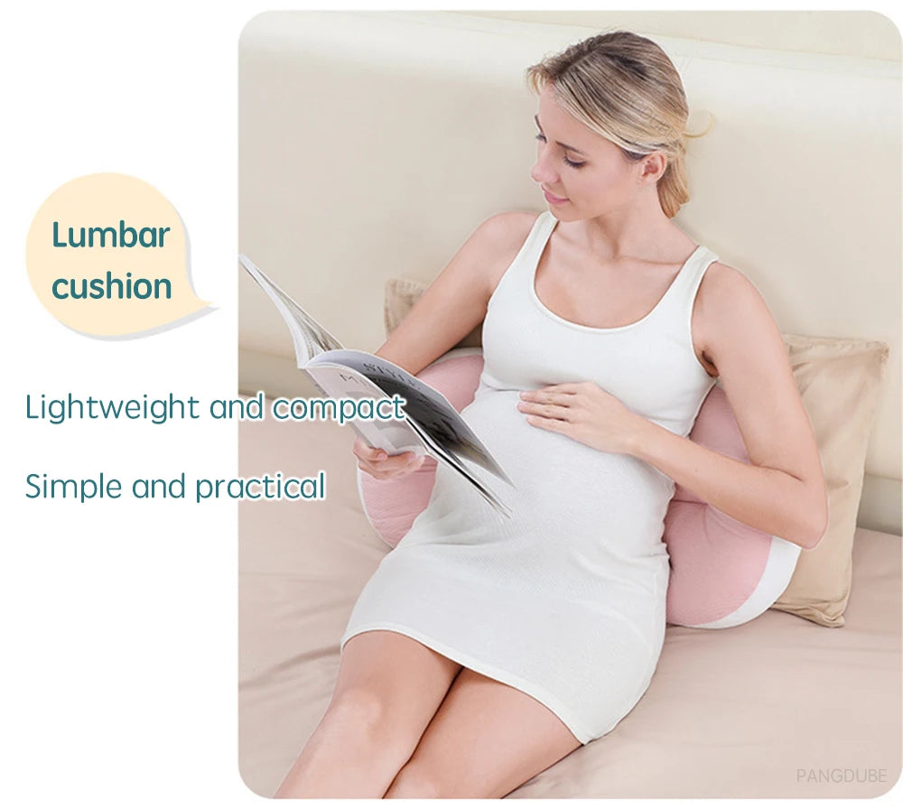 PANGDUBE Pregnancy Pillow U-shaped Waist Pillows Cotton Maternity Pillow Women Sleeping Body Pillow Care for Pregnancy Cushion