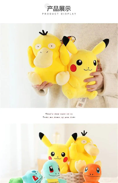 Pokemon Stuff Plush Toys Kawaii Pikachu Pichu Charmander Squirtle Psyduck Anime Soft Dolls Doll Kids Birthday Christmas Gift