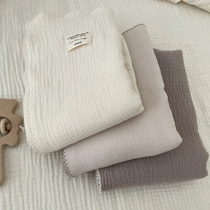Baby Blanket Floral Soft Cotton Muslin Newborn Swaddle Wrap Receiving Blanket Quick Dry Bath Towel Baby Stroller Cover