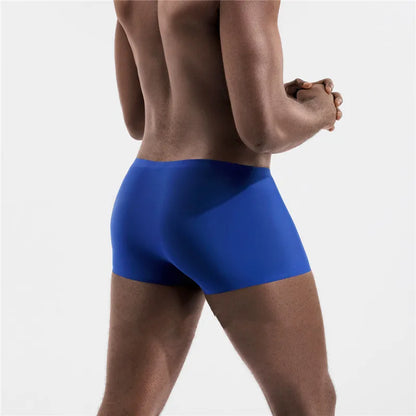L-Xxxl Seamless Eisse Ide Boxer Men Solid Color Male Underpants Ultra Thin Sexy Underwear Summer Cool Trunk Shorts