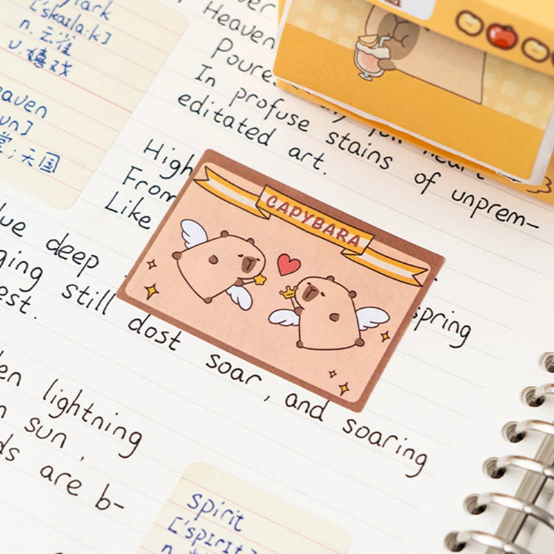 256 Sheets Pull-out Cartoons Sticky Notes Pads Posits Stationery Paper Stickers Posted It Memo Notepad Notebook Message Sticker