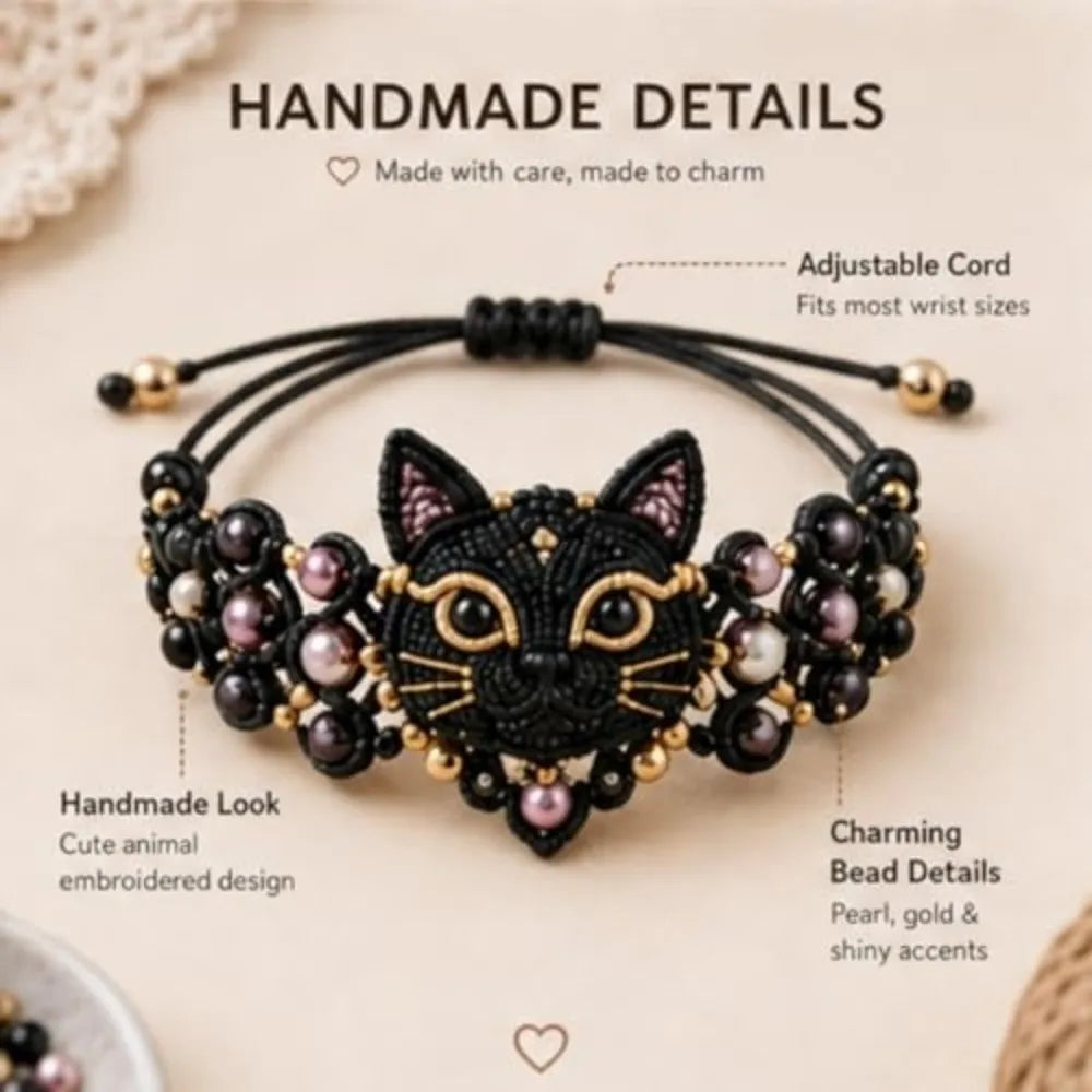 New 3D Design Beaded Bracelet Kit Animal Theme Cute Jewelry Making Set Bull Horse Shape DIY Beadwork Kit for Beginners