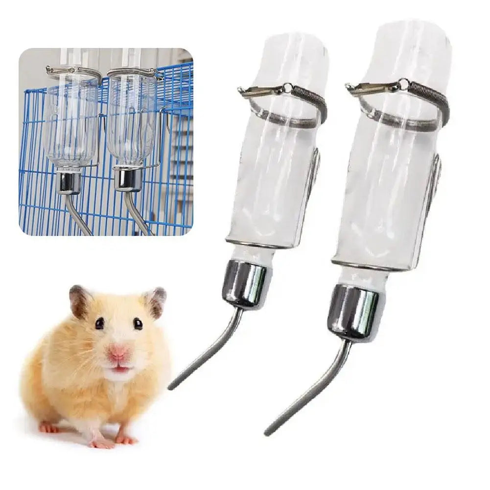 Water Bottles for Rabbit Ferret Small Bird Guinea Pigs Rats Hamster Cage Hanging Liquid Feeder for Small Animals Puppy 180/350ML