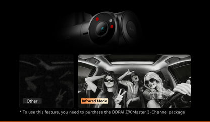 DDPAI Z90 Master 4K+4K Dual Car Dashcam Front and Rear Dual HDR Dash Cam GPS ADAS Parking Night Vision Camera DVR Video Recorder