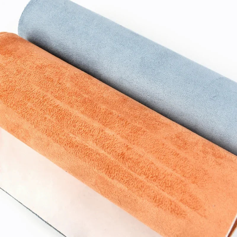 20x30-100*143cm Synthetic Leather Self-adhesive Fabric Suede Adhesive Fabrics By Meter Car Interior Door Velvet Cloth DIY Trims