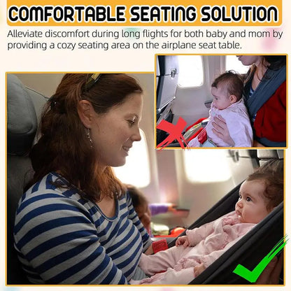 Travel Airplane Bed For Baby Pedals Bed Kids Airplane Seat Extender with Side Pocket Portable Foot Rest Hammock Car Sleep Crib