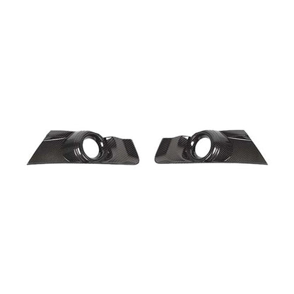 TESIN Car Front Bumper Fog Light Lamp Decoration Cover Trim for Ford Mustang 2015 2016 2017 ABS Lamp Hoods Exterior Accessories