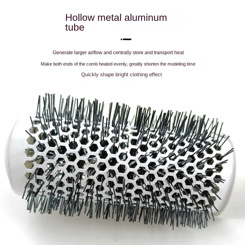Hair Comb Professional Salon Hair Brush Hair Styling Hairbrush Hairdressing Comb Round Curly Hair Rollers Tools Blue