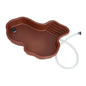 Reptile Bathing Pool Amphibians Accessories Large with Ramp Reptile Water Bowl for Tortoise Turtle Hamster Scorpion Leopard