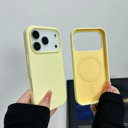 Liquid Silicone Magnetic Phone Case For iPhone 17 Air 16 13 15 14  Pro Max Plus for Magsafe Shockproof Protective Cover Funda
