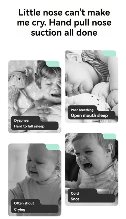 Baby Nasal Aspirator Powerful Hand Pump Safe Comfortable Nose Cleaner For Newborns Toddlers Kids Congestion Relief Mucus Remover