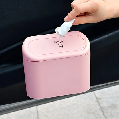 1PC Car trash can, car seat back, car door hanging storage box, multifunctional garbage bag, folding storage for car supplies