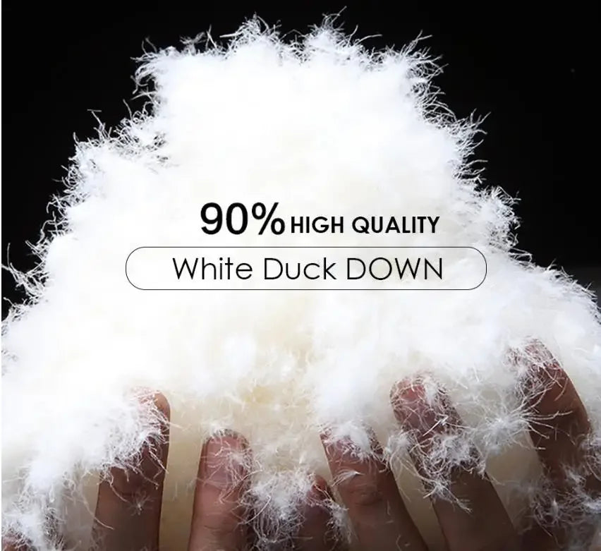 Winter Mens Down Jacket 90% White Duck Down Parkas Coat Mid-length Fur Collar  -30 Degree Keep Warm Male Thicken Snow Overcoats
