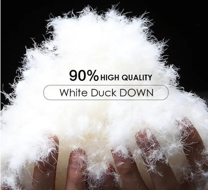Winter Mens Down Jacket 90% White Duck Down Parkas Coat Mid-length Fur Collar  -30 Degree Keep Warm Male Thicken Snow Overcoats