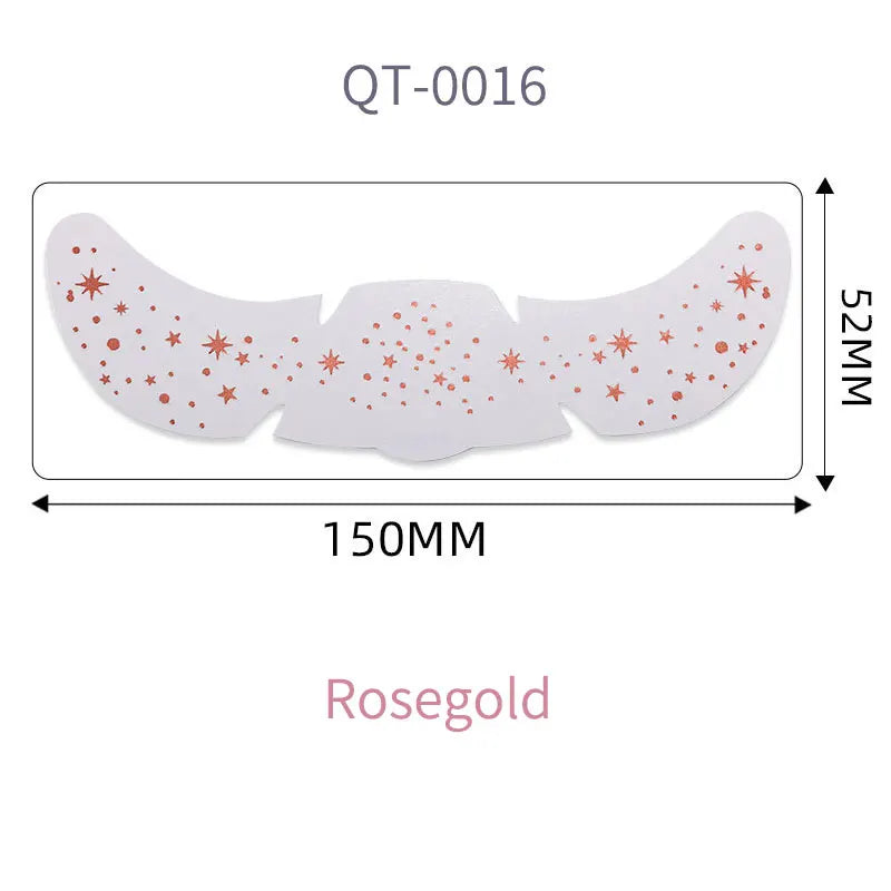 1pc Hot Stamping Freckles Makeup Sticker Metallic Radiation Golden Silver  Fake Freckles Temporary Tattoo Stickers Face Makeup