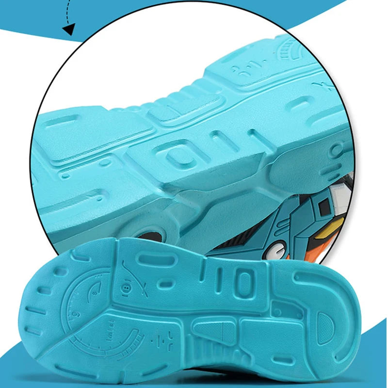 Kids Casual Shoes Boys Leather 5-15y Children Tennis Fashion Sneakers Toddlers Outdoor Cartoon Size 28-39