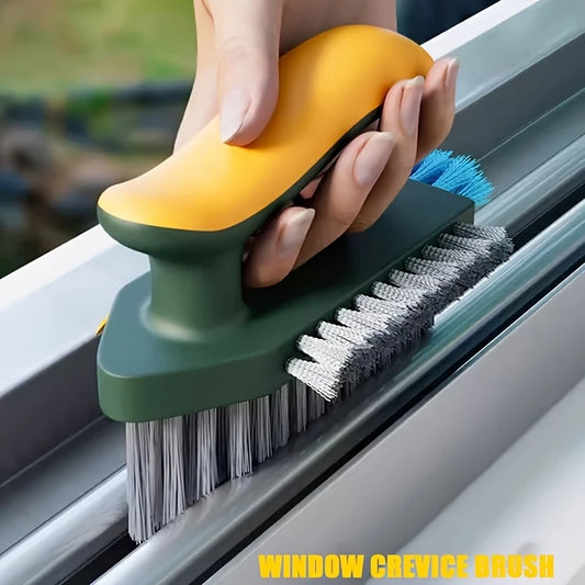 2-In-1 Cleaning Brush, Multifunctional Crevice Brush, Floor Brush, Bathroom Corner Crevice, Toilet Cleaning Brush, 1 Piece