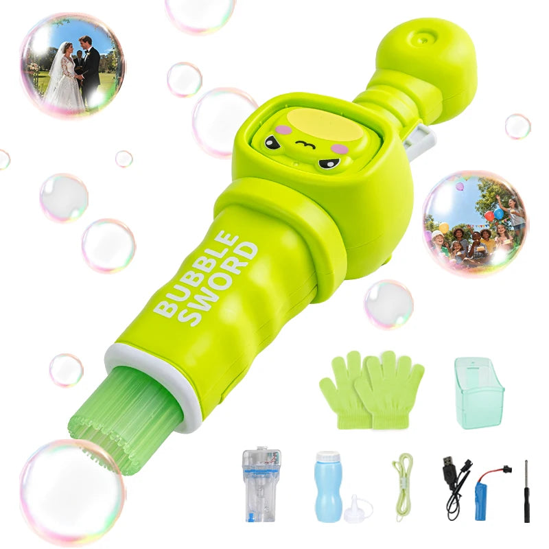 Elastic Bubble Fog Magic Wand Cute Animal Smoke Bubble Machine Summer Party Outdoor Toy Colorful Lighting Bubble Blowing Machine