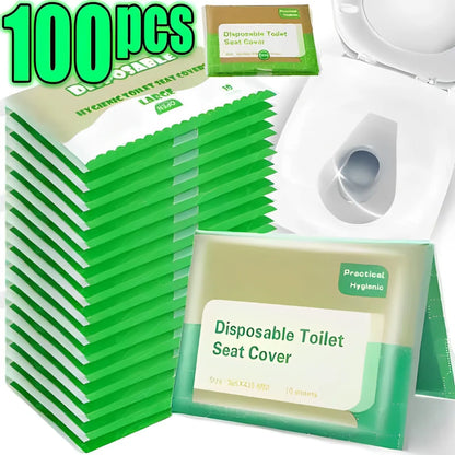 Portable Disposable Toilet Seat Cover Travel Camping Hotel Bathroom Accessories Degradable Waterproof Soluble Water Toilet Mats