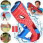 330ML Automatic Electric Water Gun Toy 2 Rechargeable Batteries Light Sound Effects Portable Summer Water Toy For Kids Adults Backyard Beach Pool Outdoor Party Game