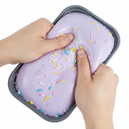 Sticky Box Cake Squishy Toy Slow Rising Squeeze Toy Butter Ice Cream Box Squishy Fidget Toy Anti Stress Release Hand Relax Gift