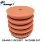 Kangti Car Polishing Pad Kit 3 Inch Self-Adhesive Buffing Wheel Car Detailing Waxing Sponge Pads Auto Care Cleaning Tool