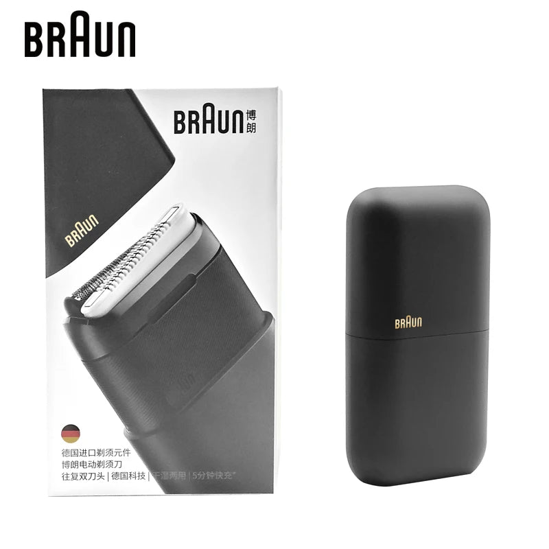 Braun Electric Shaver Series X M1012 Portable Mini Shaver Wet Dry Double Use Rechargeable Electric Travel Razor Washable