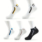 5/10/20/30 Pairs Men Ankle Socks Fashionable Letter Sports Style Odor Proof Sweat Absorbing Breathable Invisible Running Socks