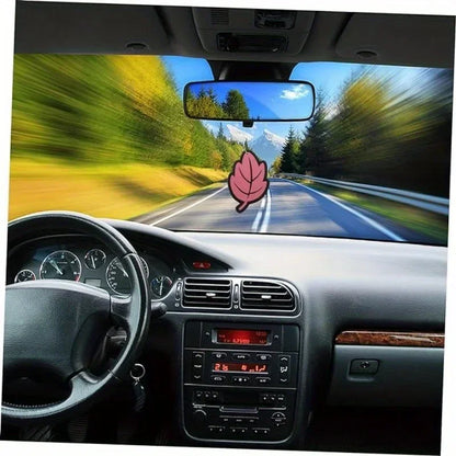 60/120/240/360/600pcs Leaf Shape Car Air Freshener Natural Scented Tea Paper Auto Hanging Vanilla Perfume Fragrance