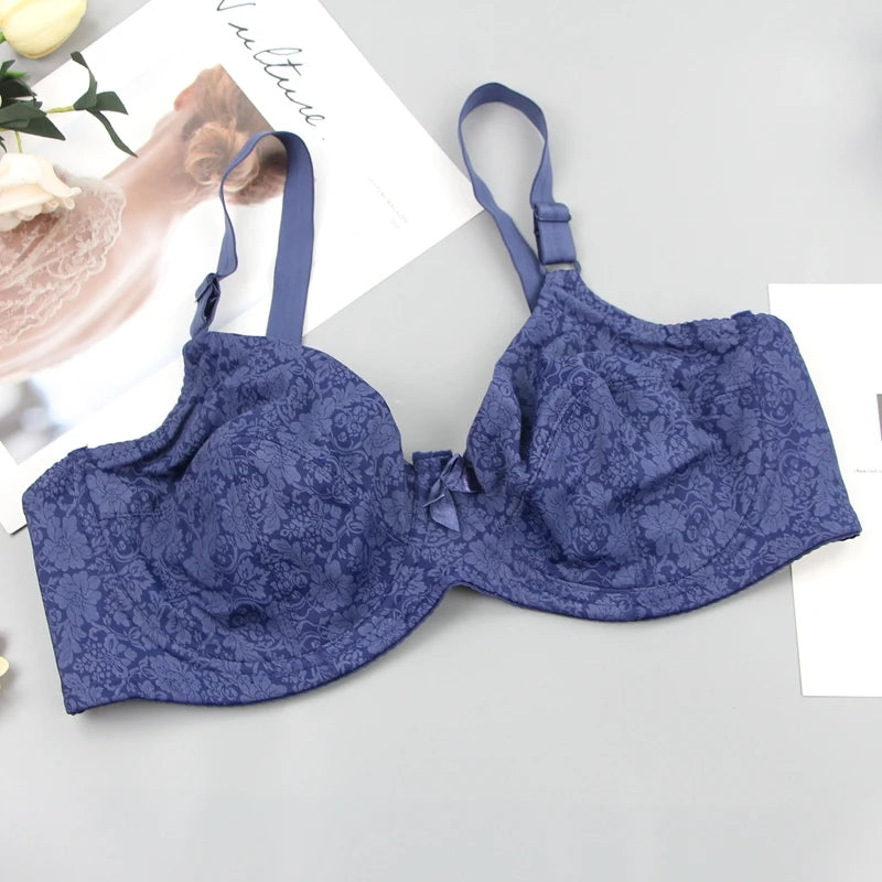 2024 New 36/80 38/85 40/90 42/95 44/100 46/105 48/110 DEF Cup Bras Ultrathin Kinit Underwear For Women Plus Size Lingerie