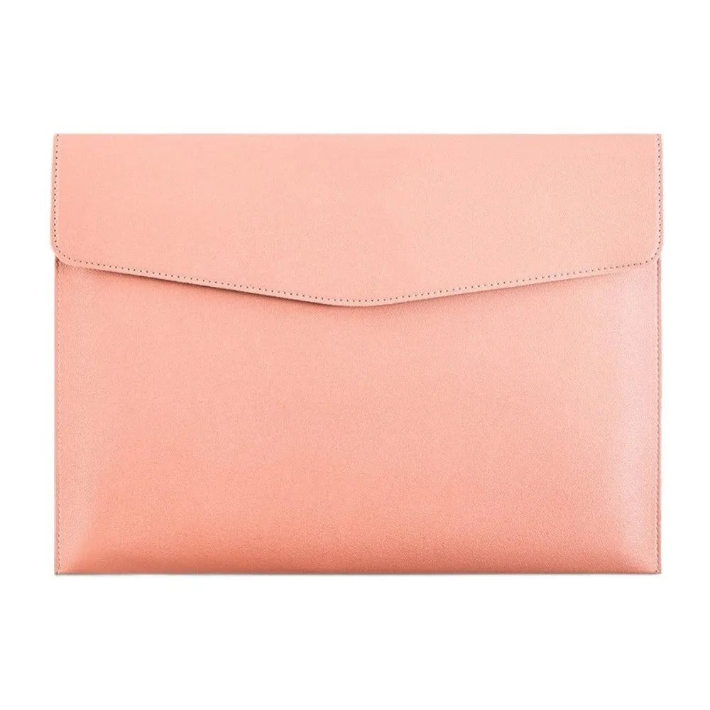 Stationery Dustproof Leather Leather Document Pouch Large Capacity A4 Leather File Folder File Bag for Men