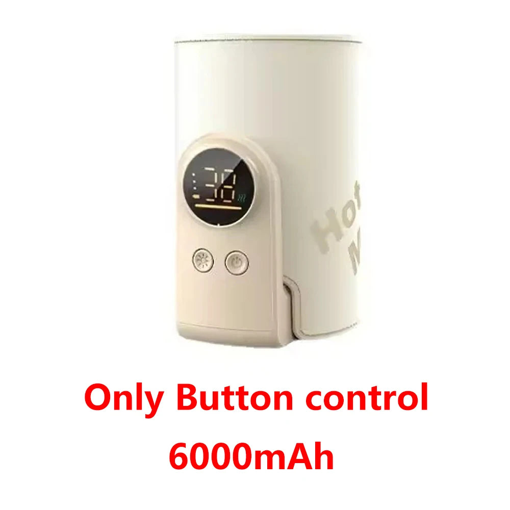 AiQUE 10000mAh USB Portable Milk Warmer for Baby Outdoor Constant Temperature Bottle Insulation Cover Hot Milk and Milk Heating