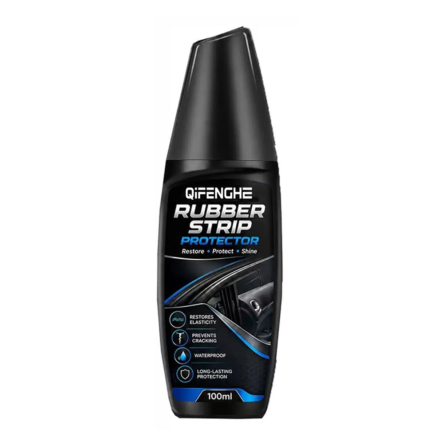 Car Rubber Strip Protector 100ml, Auto Door Window Rubber Seal Restorer Conditioner, Anti-Crack Anti-Aging Waterproof Renovation