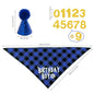 4pcs Dog Birthday Party Supplies, Birthday Boy Dog Bandana, Dog Birthday Hat with Numbers for Medium Large Dogs Pets