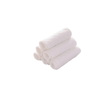 2/5/10Pcs Baby Diapers Reusable Washable Cotton Diaper Ecological Nappies Insert Cotton Cloth Breathable Absorbent Cloth Diapers