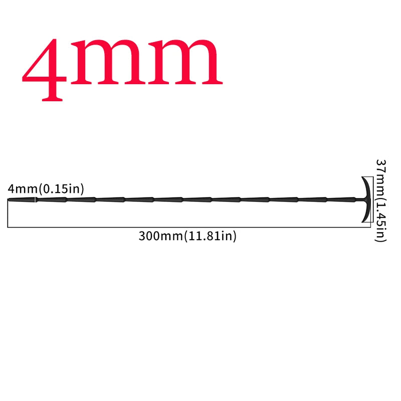 Male Long Urethral Plug Multi Purpose Urethral Tube Silicone Stepwise Horse Eye Urethral Rod Urethral Stimulate Expander Sex Toy