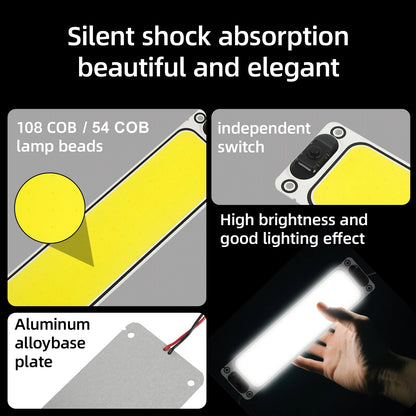 2~1PCS Ultra-bright LED Light Source with Switch Chip Reading Night Light 12-90V Interior Light Ceiling Lamp Car Camper Boat