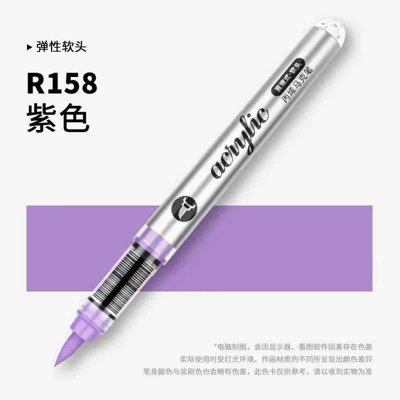 1 PC 120 Colors Acrylic Paint Marker Pens Professional Drawing Pens for Graffiti Manga School Aesthetic Stationery Art Supplies