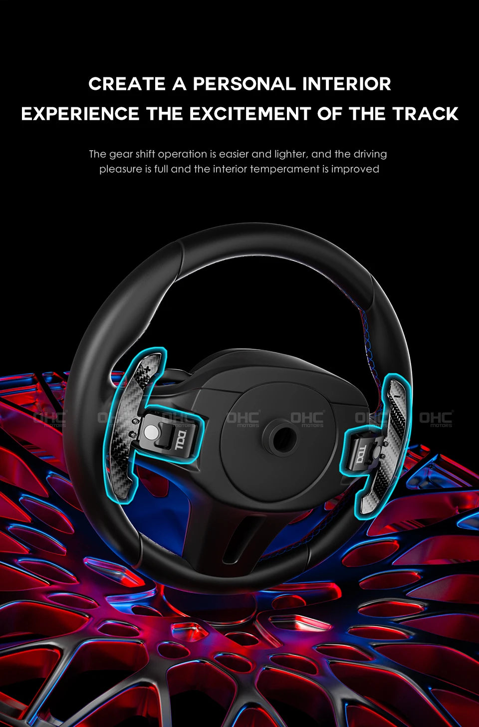 Carbon Fiber Magnetic Paddle Shifter For Mercedes-Benz Smart 451 / 453