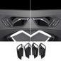 FOR Audi Q3 2019 -2022 Car Carbon fiber style Console Gear Shift Frame Cover Trim Interior accessories  Auto Integral interior