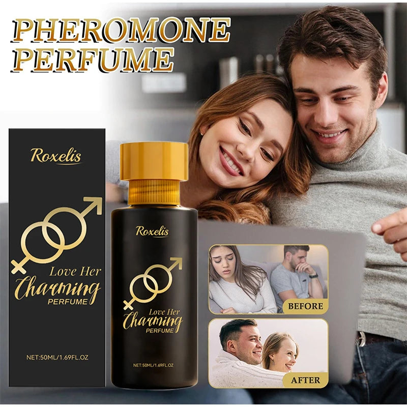 Pheromone Charming Perfume Spray of Man to Attract Woman,Seductive Sandalwood Musk Rose Fragrance Mist,Flirting Dating Scent