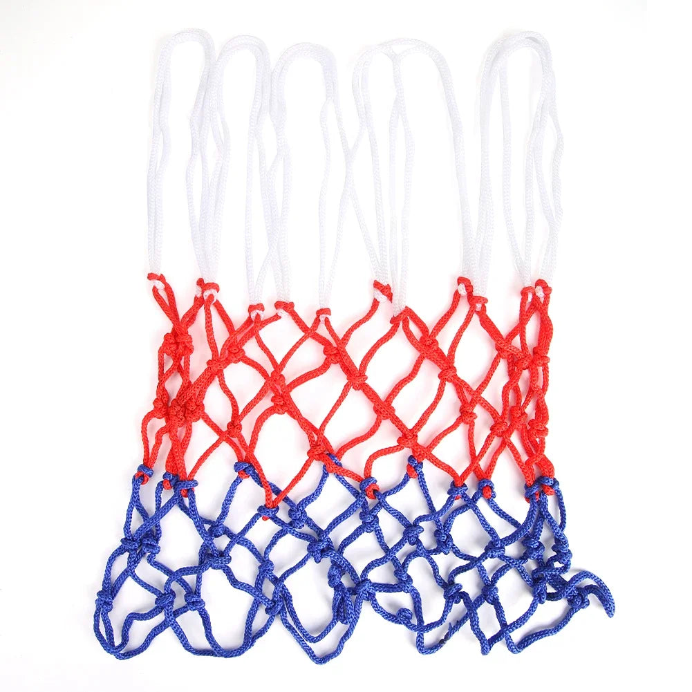1-5PCS Basketball Net All-Weather Basketball Net Tri-Color Basketball Hoop Net Powered Basketball Hoop Basket Rim Net 농구골대