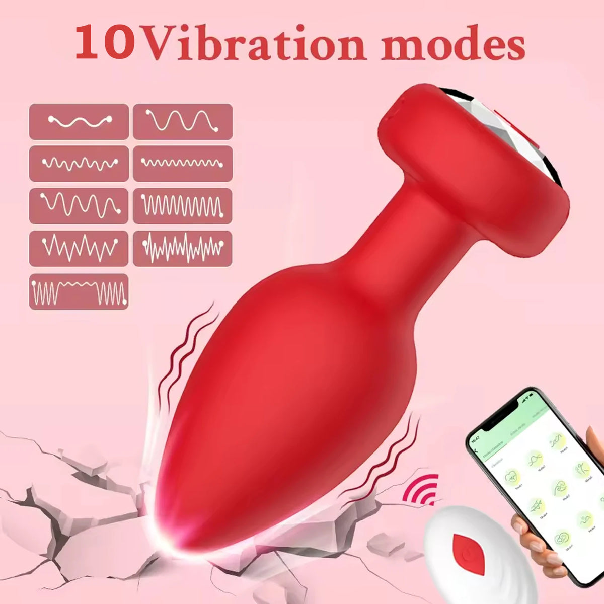 Powerful Small Anal Vibrator for Gay Wireless Remote Control 10 Frequency Vibration Prostate Massager Female Vagina Massager