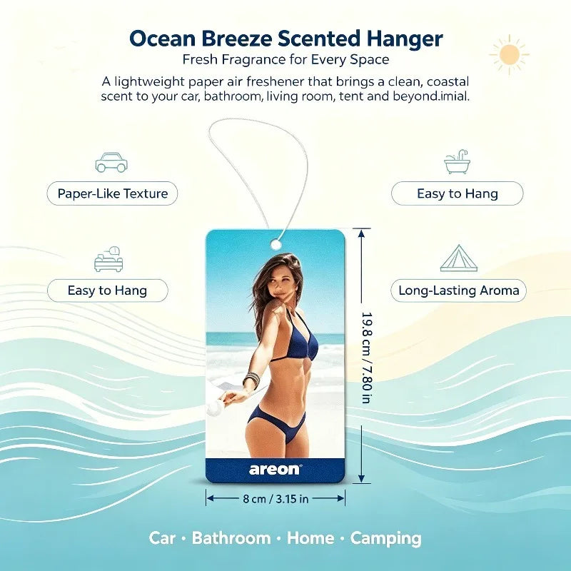 Girl Poster Car Air Freshener 6 Styles 20‑120 Pack Hanging Scent Paper Cards For Auto Closet Home Decor