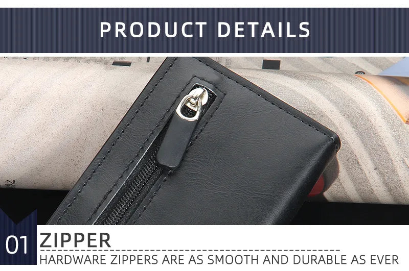 Pop Up Credit Card Holder Wallets Men Slim Rfid Blocking CardHolder Wallet for Men Card Money Bag Purse PU Leather Short Wallets