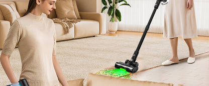 Cordless Vacuum Cleaner, 55Kpa/55min Self-Standing Powerful Stick Lightweight Vacuum Cleaner for Home Pet Hair/Hard Floor/Carpet