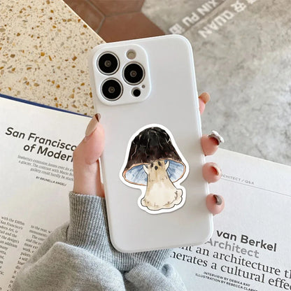 50PCS Halloween Ghost Mushroom Graffiti Stickers, Luggage, Notebook, Speaker, Water Cup, Waterproof Stickers