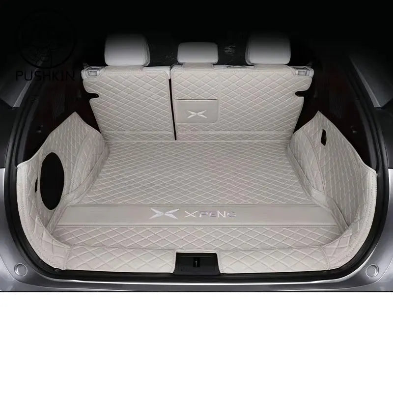 For Xpeng G6 2026 2025 2024 Car Boot Mat Rear Trunk Liner Cargo Protection Leather Trunk Mat Interior Modification Accessories