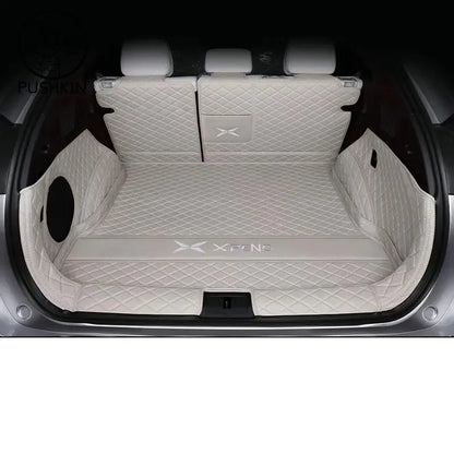 For Xpeng G6 2026 2025 2024 Car Boot Mat Rear Trunk Liner Cargo Protection Leather Trunk Mat Interior Modification Accessories